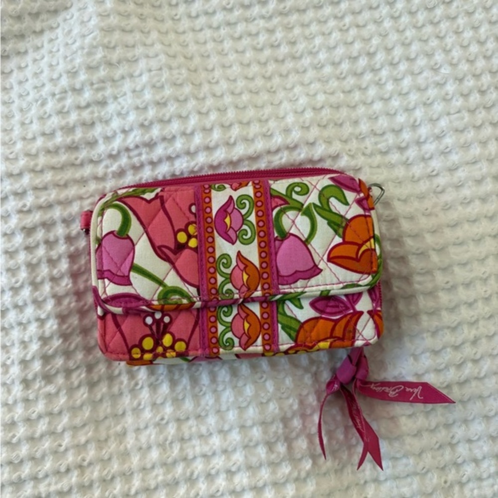 Vera Bradley Pink and Orange Floral Wallet